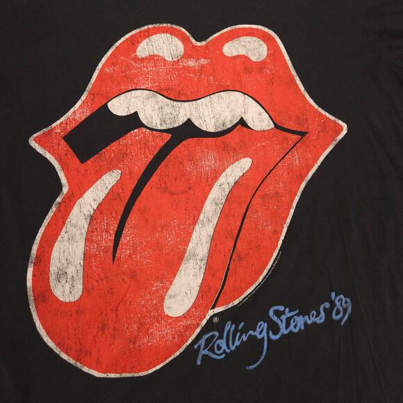The Rolling Stones Band Crew Neck Short Sleeve T Shirt Mens Size Large L Black - Picture 4 of 9
